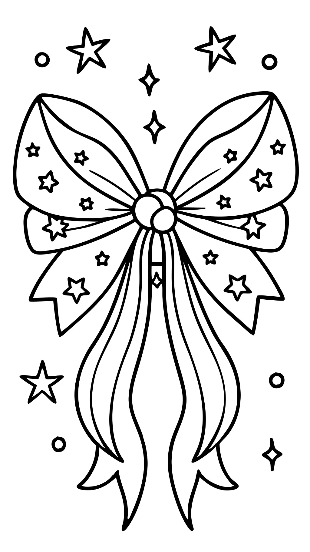 coloring pages bow